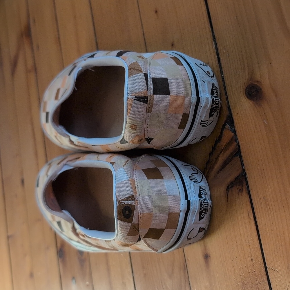 Tan Checker Vans (Breast Cancer Awareness) - Picture 3 of 3
